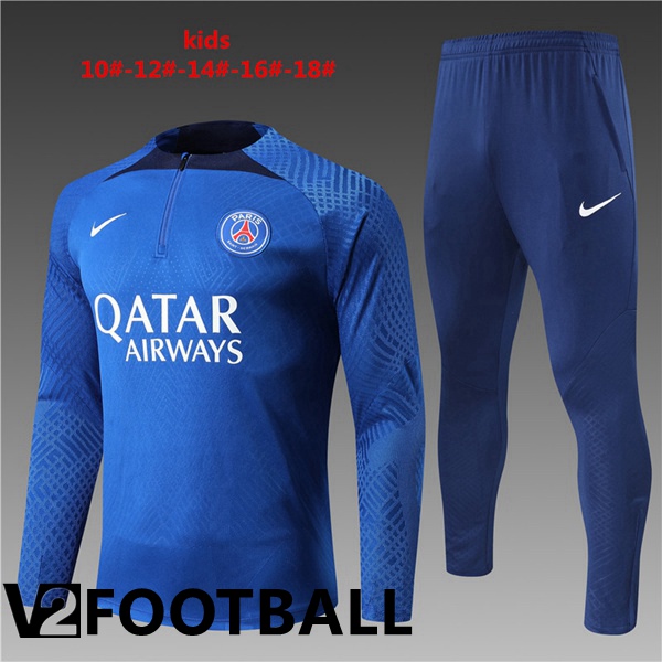 Paris Saint Germain Kids Training Tracksuit Blue 2022/2023