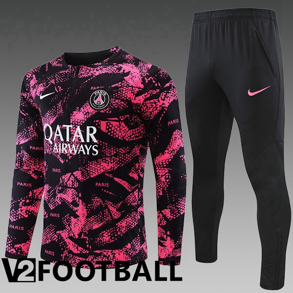 Paris Saint Germain Kids Training Tracksuit Pink Black 2022/2023