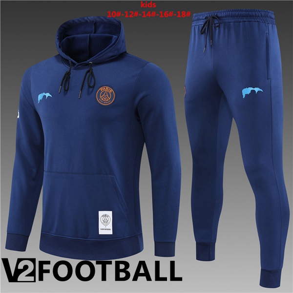 Paris Saint Germain Kids Training Tracksuit Hoodie Royal Blue 2022/2023