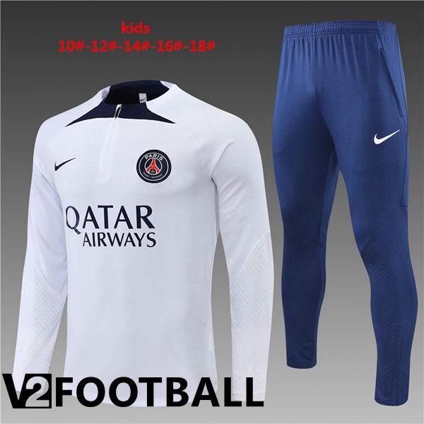 Paris Saint Germain Kids Training Tracksuit White 2022/2023