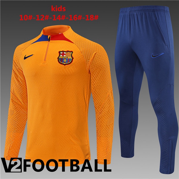 FC Barcelona Kids Training Tracksuit Yellow 2022/2023