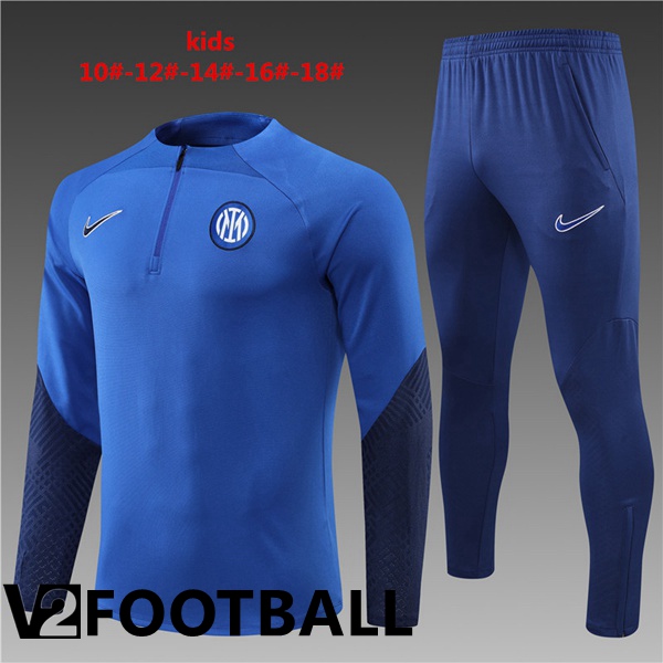 Inter Milan Kids Training Jacket Suit Blue 2022/2023