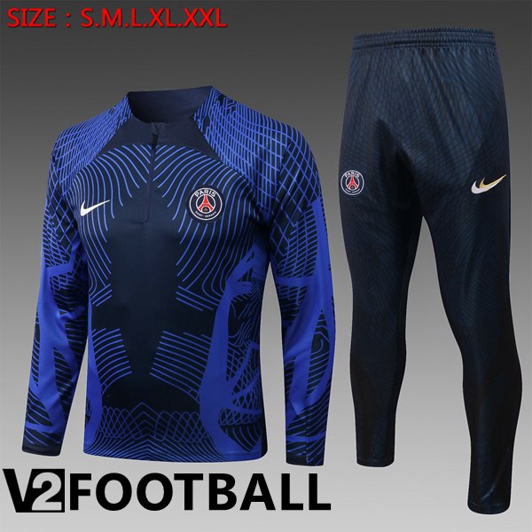 Paris Saint Germain Kids Training Jacket Suit Royal Blue 2022/2023