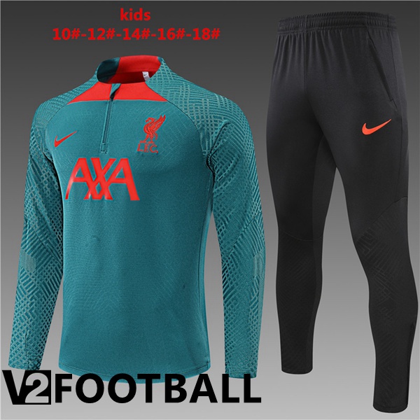 FC Liverpool Kids Training Jacket Suit Green 2022/2023