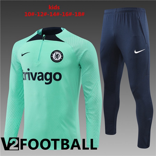 FC Chelsea Kids Training Jacket Suit Green 2022/2023