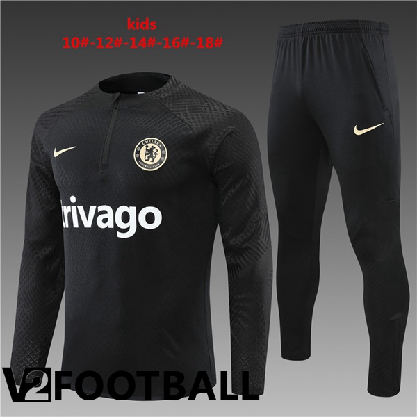 FC Chelsea Kids Training Jacket Suit Black 2022/2023