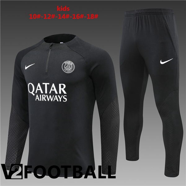 Paris Saint Germain Kids Training Jacket Suit Black 2022/2023