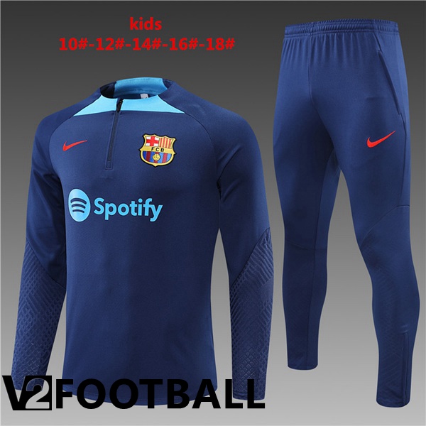 FC Barcelona Kids Training Jacket Suit Blue 2022/2023