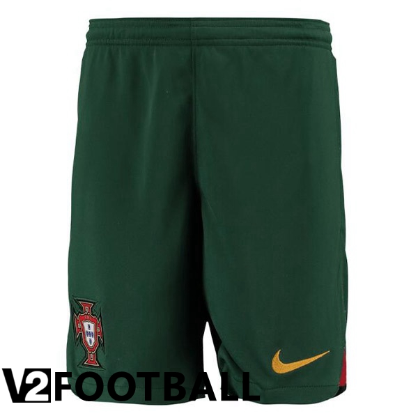 Portugal Soccer Shorts Home Green 2022/2023