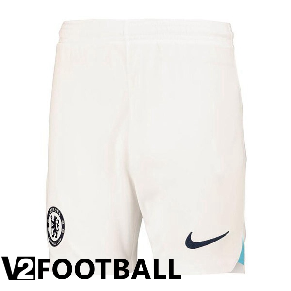 FC Chelsea Soccer Shorts Away White 2022/2023