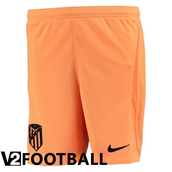 Atletico Madrid Soccer Shorts Third Orange 2022/2023