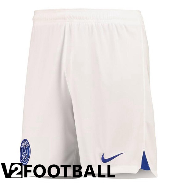 Paris Saint Germain Soccer Shorts Third White 2022/2023