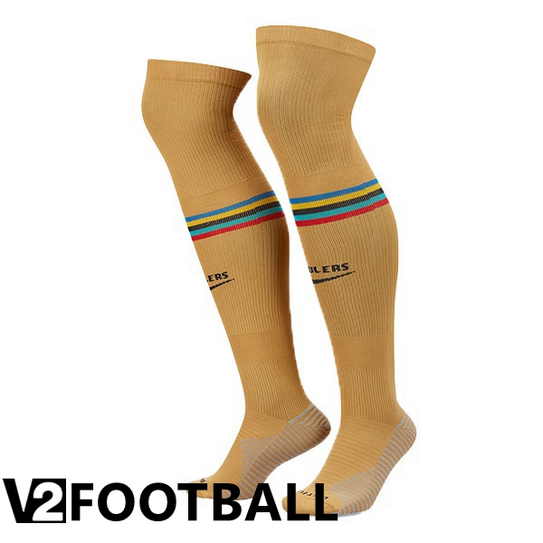 FC Barcelona Soccer Socks Away Yellow 2022/2023