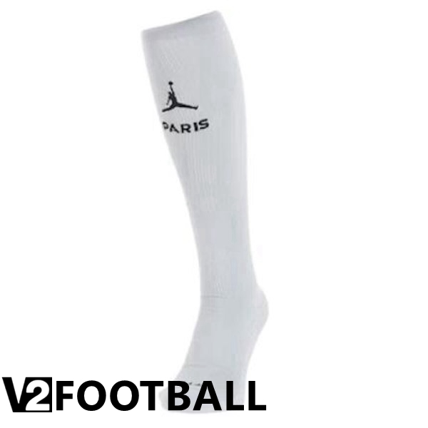 Paris Saint Germain Soccer Socks Away White 2022/2023