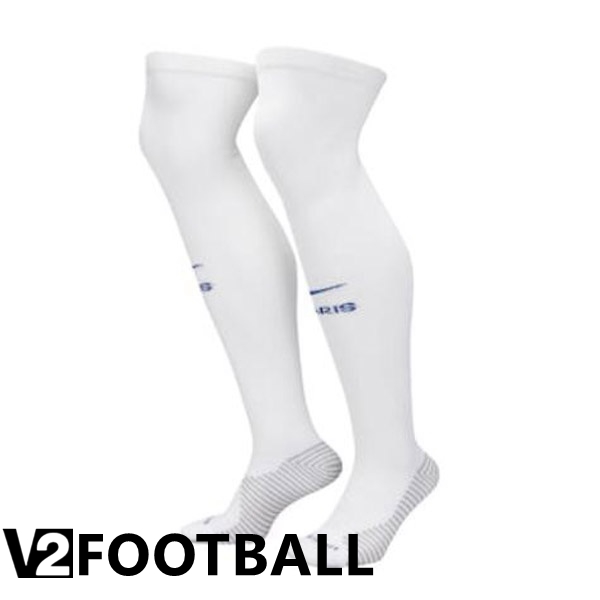 Paris Saint Germain Soccer Socks Third White 2022/2023