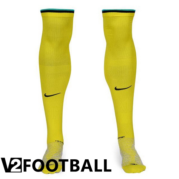 Inter Milan Soccer Socks Third Yellow 2022/2023