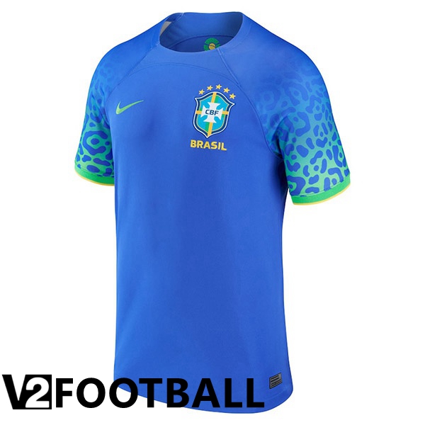 Brazil Womens Away Shirts Blue World Cup 2022