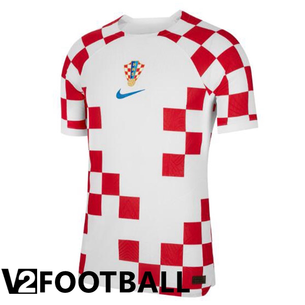 Croatia Home Shirts White Red World Cup 2022