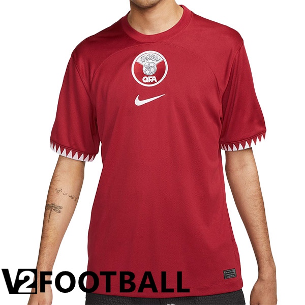 Qatar Home Shirts Red World Cup 2022