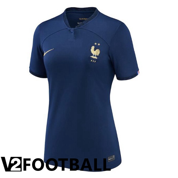 France Womens Home Shirts Royal Blue World Cup 2022