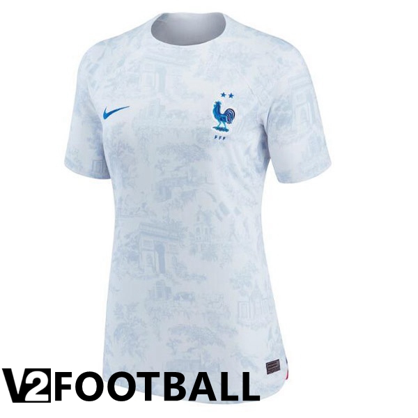 France Womens Away Shirts White World Cup 2022