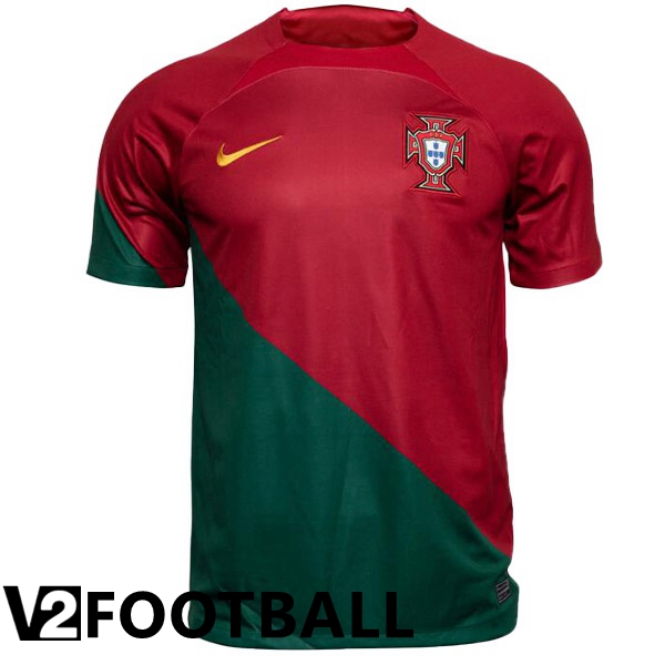 Portugal Womens Home Shirts Red Green World Cup 2022