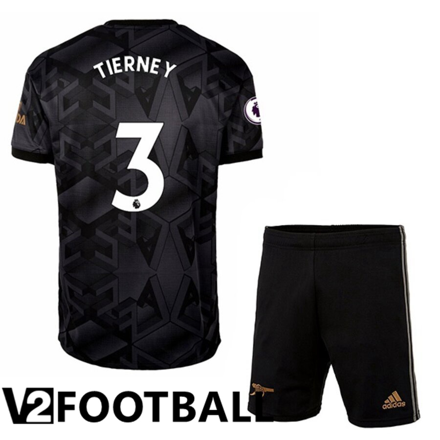 Arsenal (TIERNEY 3) Kids Away Shirts 2022/2023