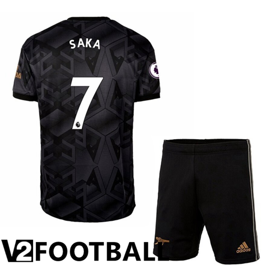 Arsenal (SAKA 7) Kids Away Shirts 2022/2023