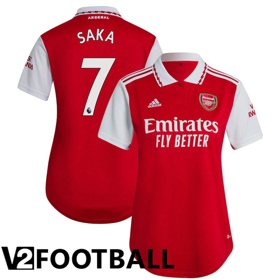Arsenal (SAKA 7) Womens Home Shirts 2022/2023