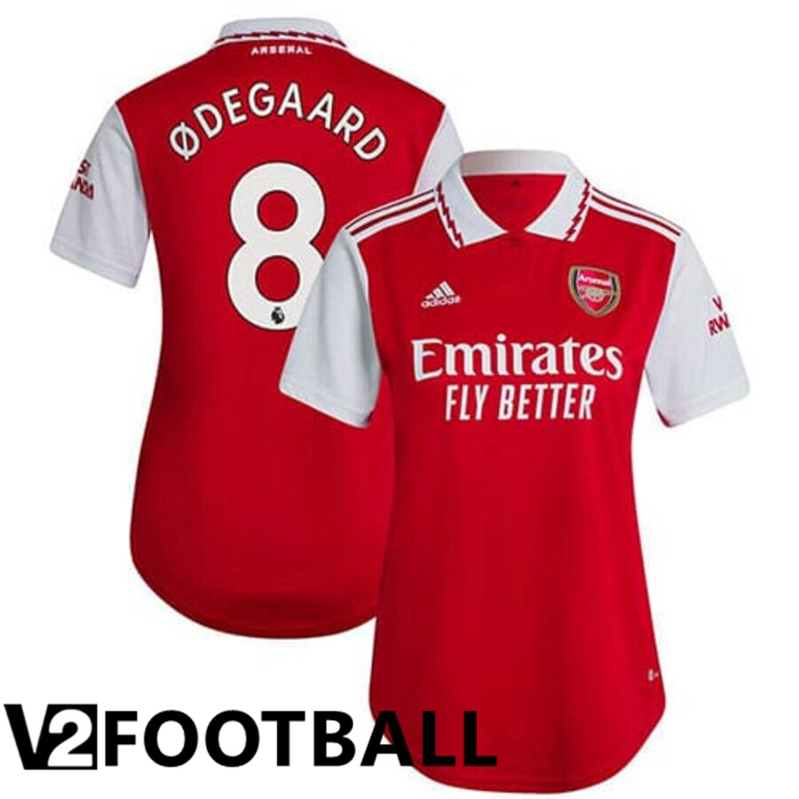 Arsenal (ØDEGAARD 8) Womens Home Shirts 2022/2023
