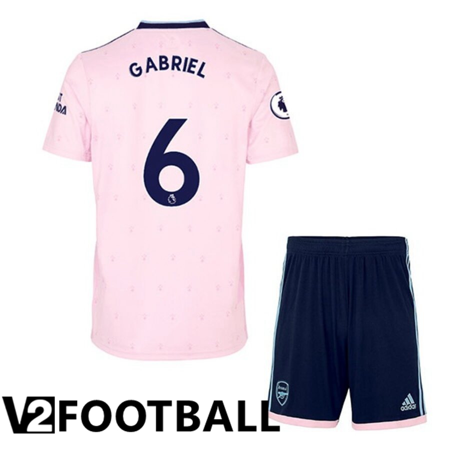 Arsenal (GABRIEL 6) Kids Third Shirts 2022/2023