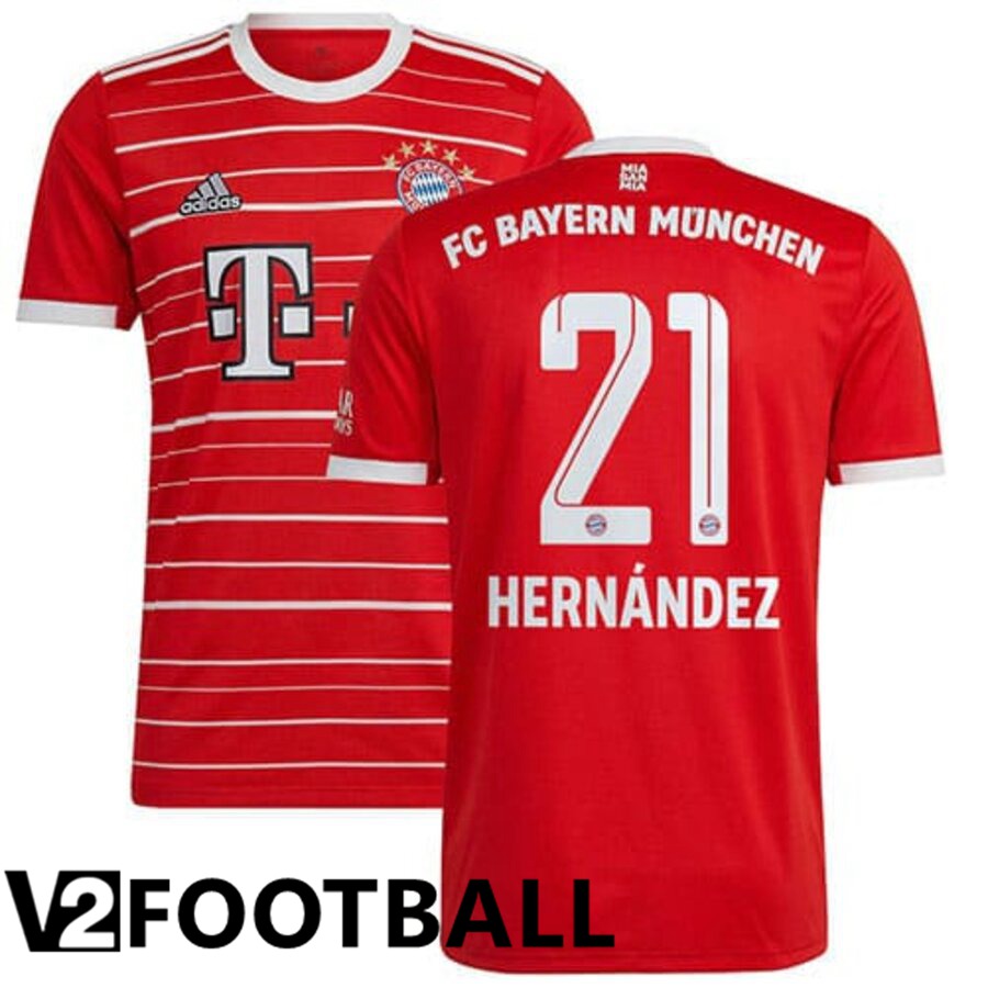 Bayern Munich (HERNÁNDEZ 21) Home Shirts 2022/2023