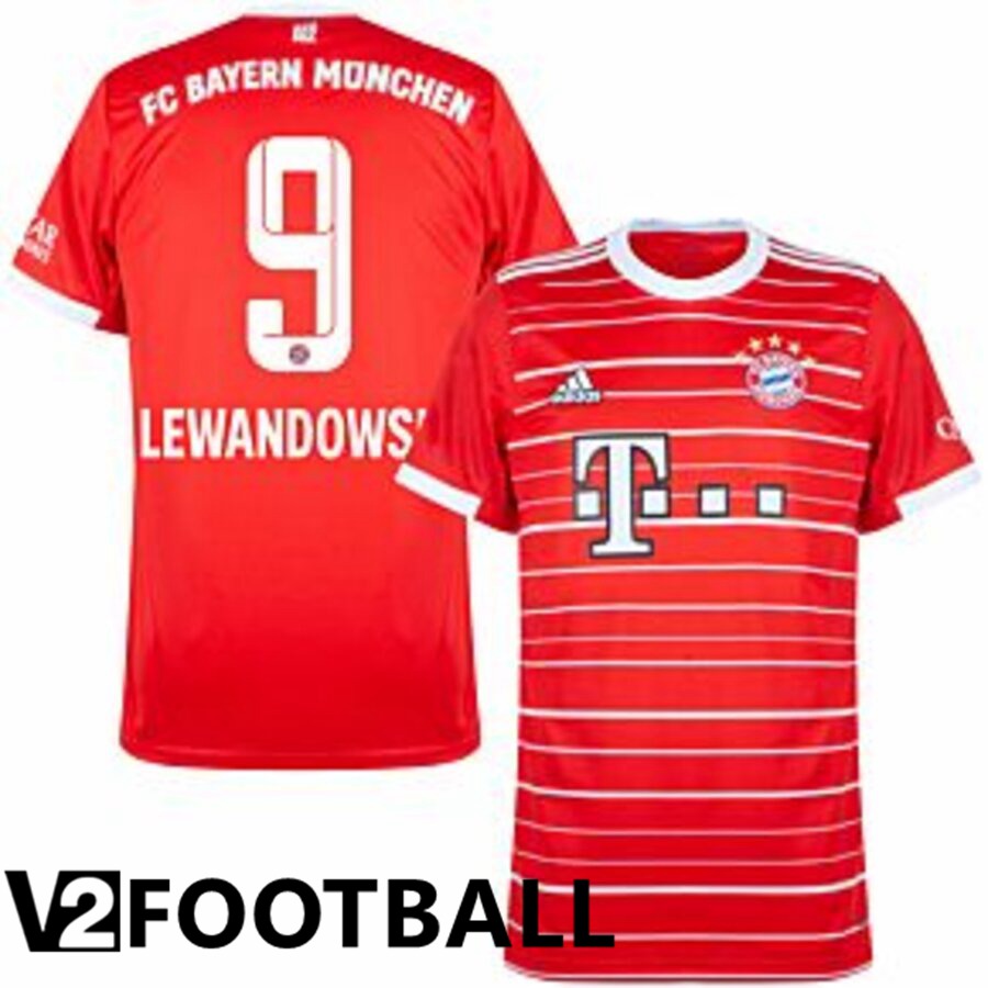 Bayern Munich (LEWANDOWSKI 9) Home Shirts 2022/2023