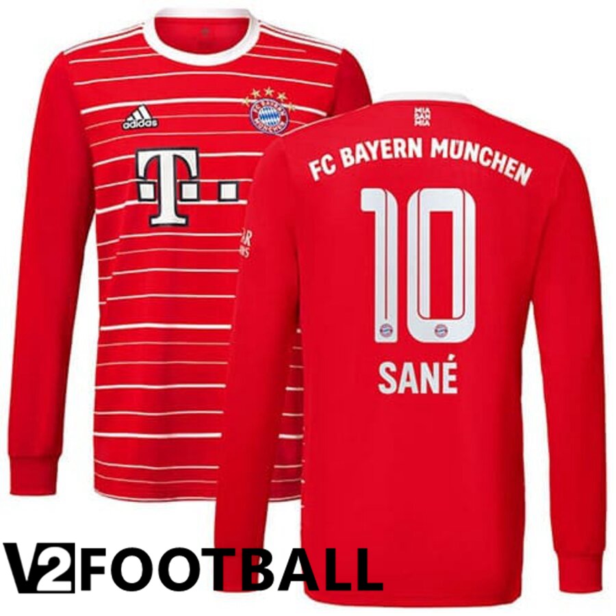 Bayern Munich (SANÉ 10) Home Shirts Long sleeve 2022/2023