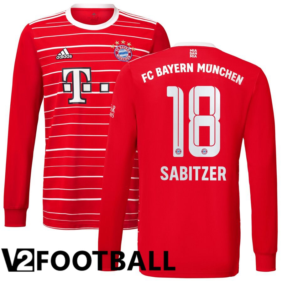 Bayern Munich (SABITZER 18) Home Shirts Long sleeve 2022/2023