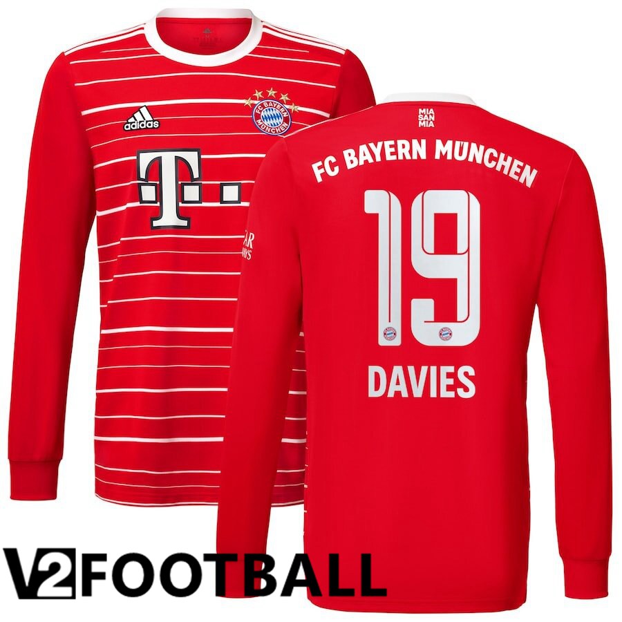 Bayern Munich (DAVIES 19) Home Shirts Long sleeve 2022/2023