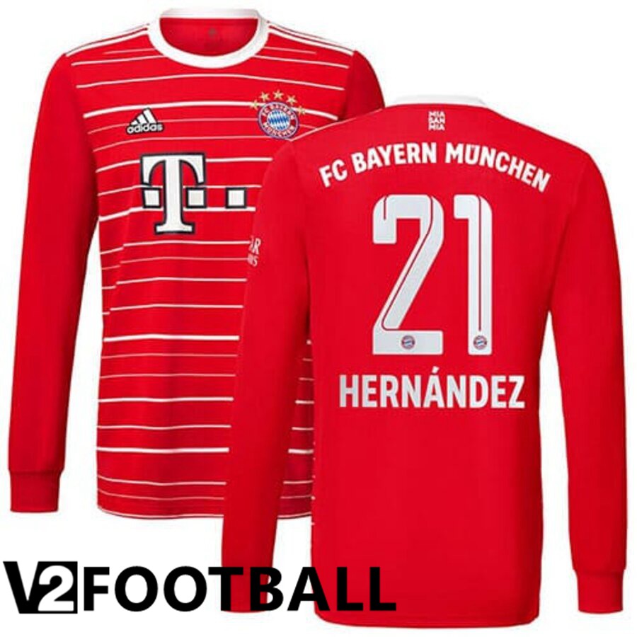 Bayern Munich (HERNÁNDEZ 21) Home Shirts Long sleeve 2022/2023