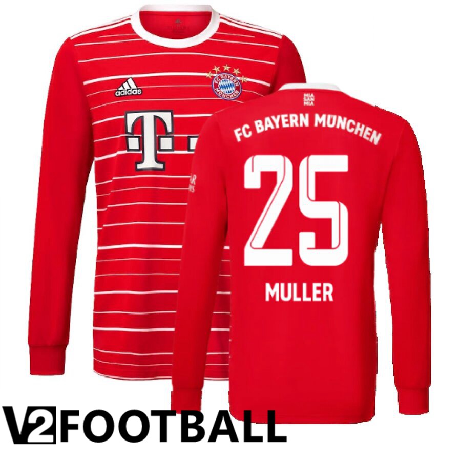 Bayern Munich (MÜLLER 25) Home Shirts Long sleeve 2022/2023