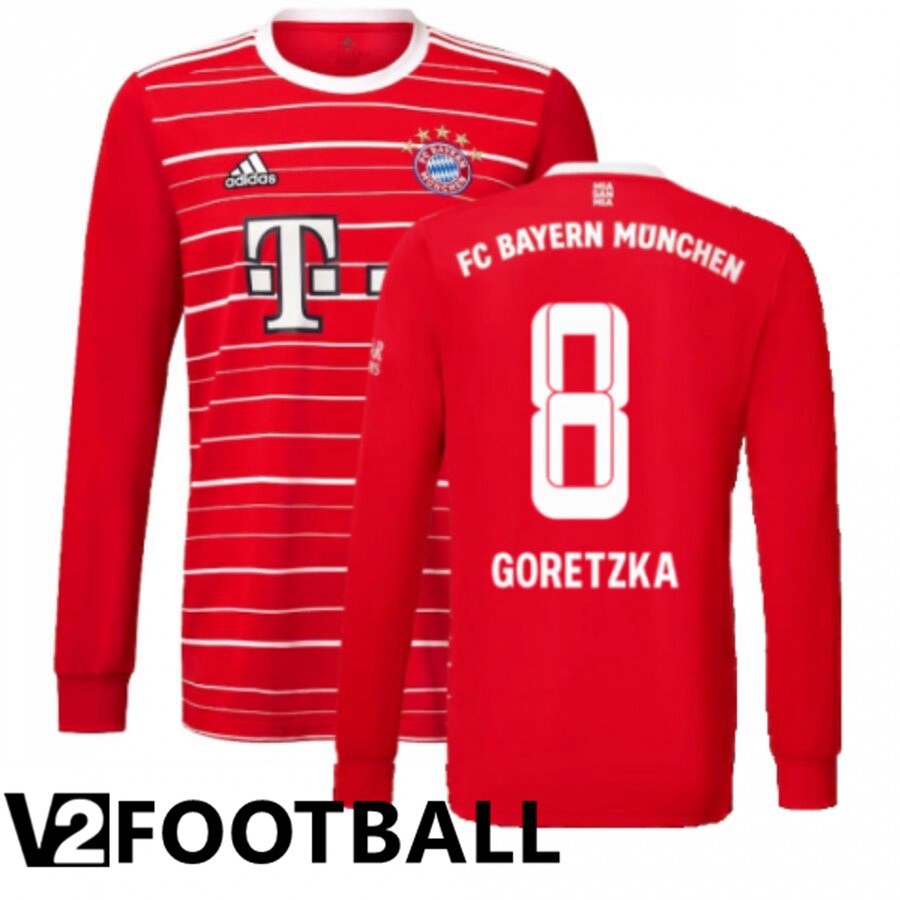 Bayern Munich (GORETZKA 8) Home Shirts Long sleeve 2022/2023