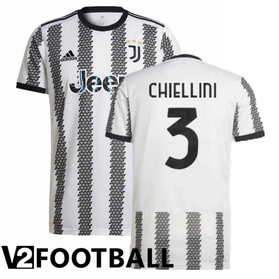 Juventus (Chiellini 3) Home Shirts 2022/2023