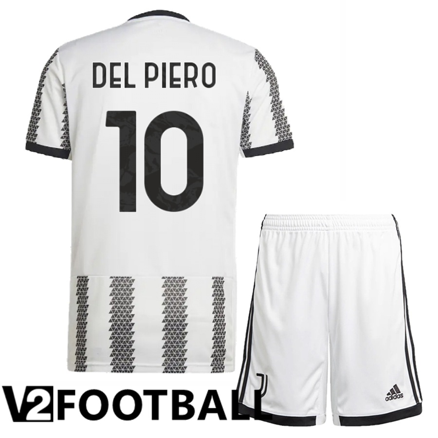 Juventus (Del Piero 10) Kids Home Shirts 2022/2023