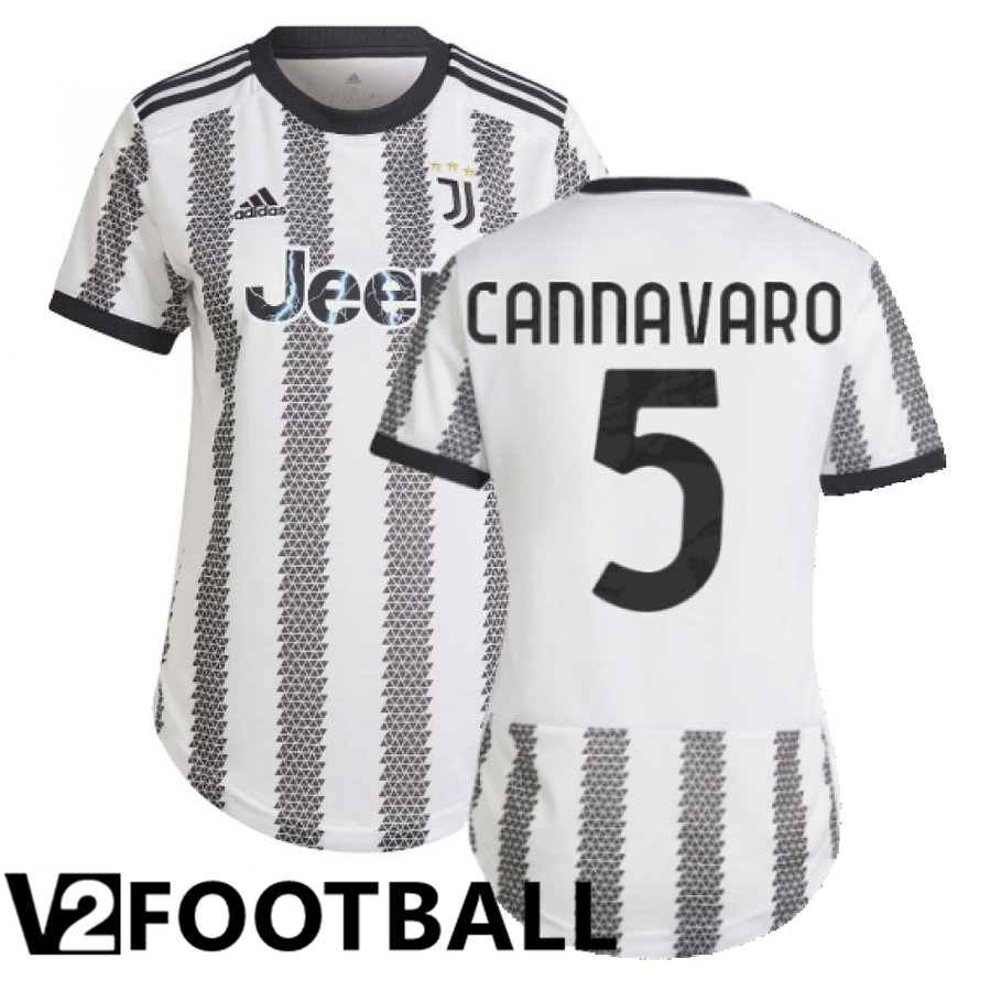 Juventus (Cannavaro 5) Womens Home Shirts 2022/2023