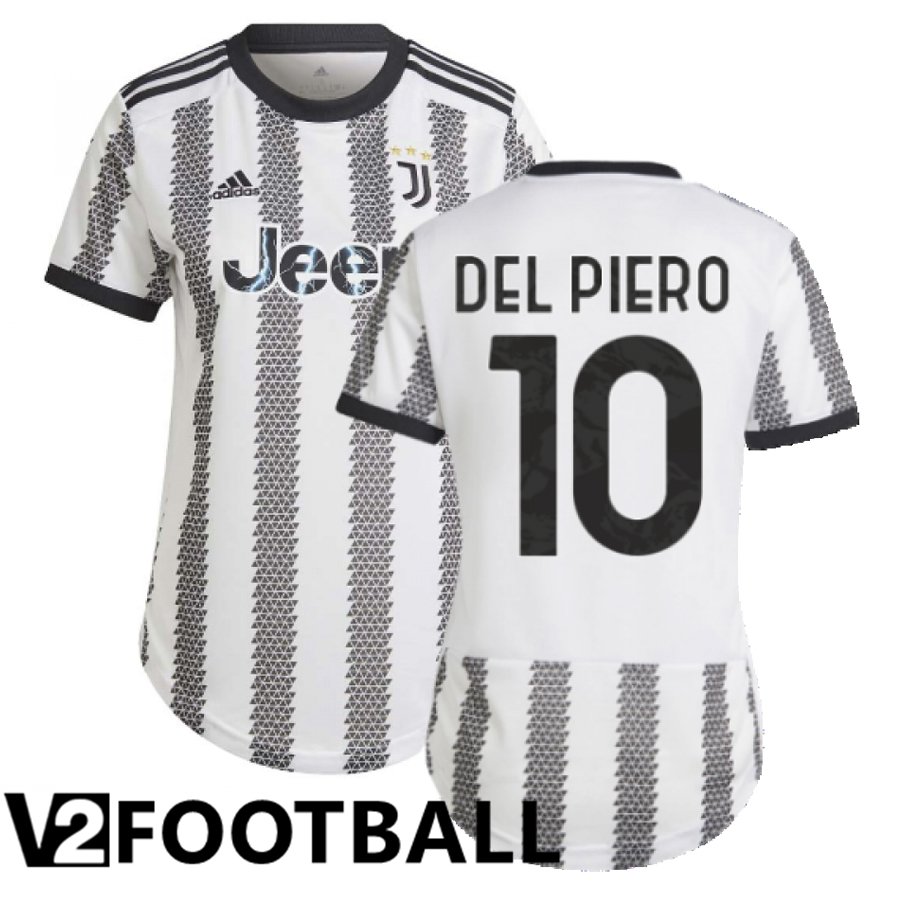 Juventus (Del Piero 10) Womens Home Shirts 2022/2023