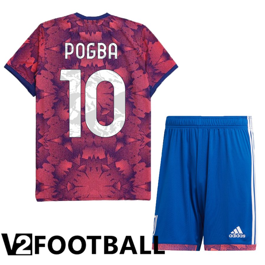 Juventus (Pogba 10) Kids Third Shirts 2022/2023