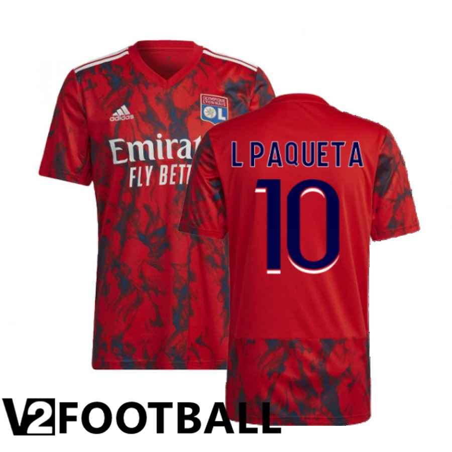 Olympique Lyon (L Paqueta 10) Away Shirts 2022/2023