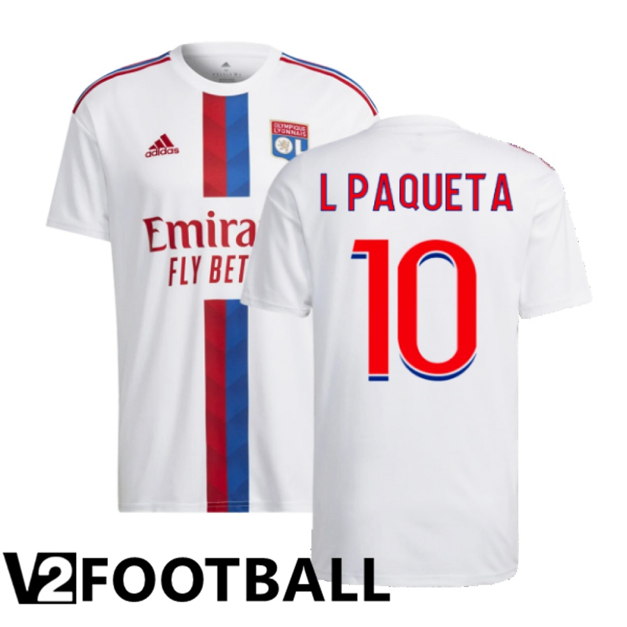 Olympique Lyon (L Paqueta 10) Home Shirts 2022/2023