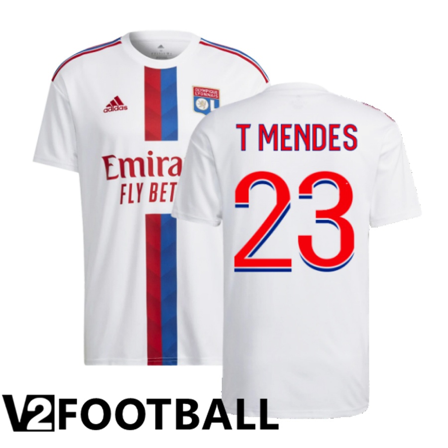 Olympique Lyon (T Mendes 23) Home Shirts 2022/2023