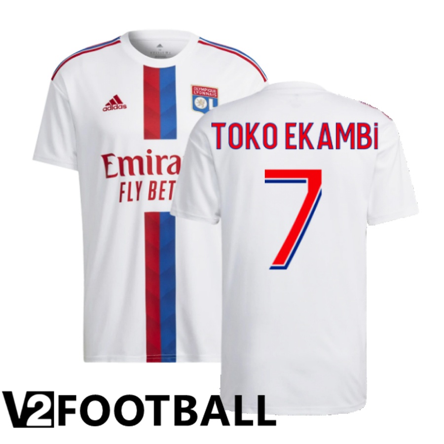 Olympique Lyon (Toko Ekambi 7) Home Shirts 2022/2023
