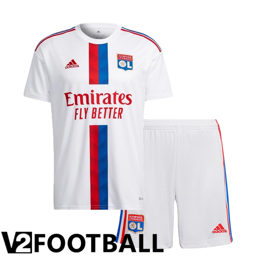 Olympique Lyon Kids Home Shirts 2022/2023
