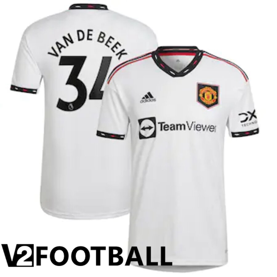 Manchester United (VAN DE BEEK 34) Away Shirts 2022/2023
